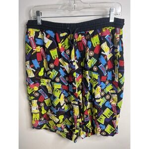 Vintage NEXT EXIT Lottery Ticket Mens Shorts Size L Hong Kong Multicolor *flaw